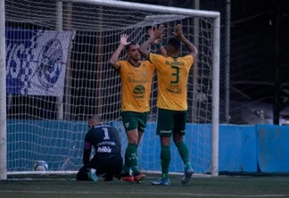 Canarinho celebra gol da vitória (Foto: @enocjunior | YFC)